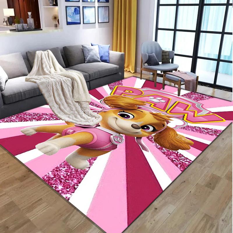Jungle Pups Pattern Rug, Indoor/Outdoor Mat, for Picnic, Gameroom, Bedroom, Office, Living Room, Home Decor Carpet, Birthday Gift