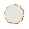Faux Leather Scalloped Placemat Heat-Resistant Non-slip Heat Insulation Waterproof Dining Table