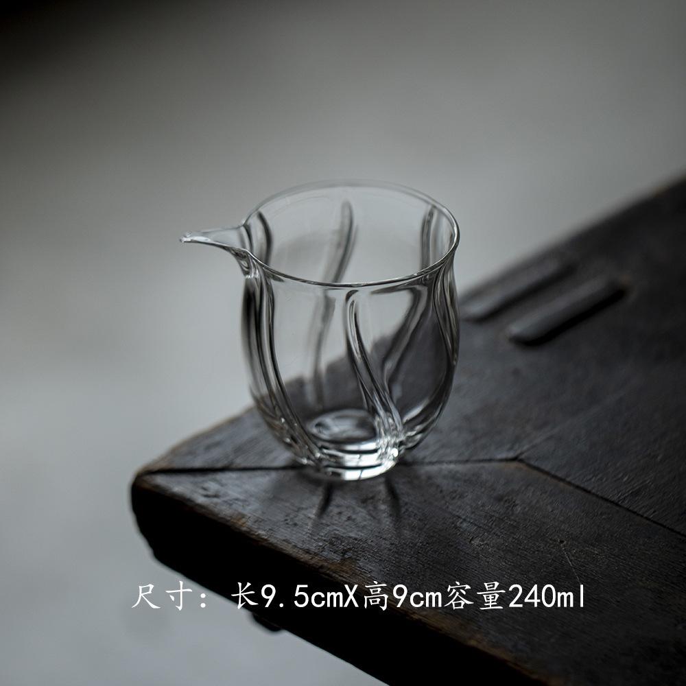 High Borosilicate Glass Thickened Tea Pitcher Tea Divider Cha Hai Dispenser Justice Cup Fair Mug Teaware Decoration Accessories