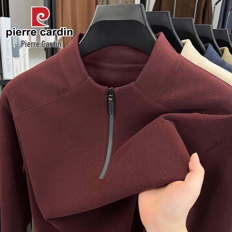 Pierre Cardin Men s Thermal Half-Zip Stand-Collar Long-Sleeve Base Layer Top L