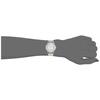 Cue and Cue Watch Analog Date Display Waterproof Metal Band Q04A-001PK Women's Silver