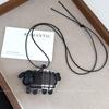 Retro Ethnic Ceramic Wood Necklace: Geometric Fruit Pendant for Women