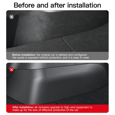 YZ для Tesla Model Y 2025-2025 Боковые защитные ограждения заднего багажника TPE Cover Fluff Surface Corner Защитная оболочка заднего багажника