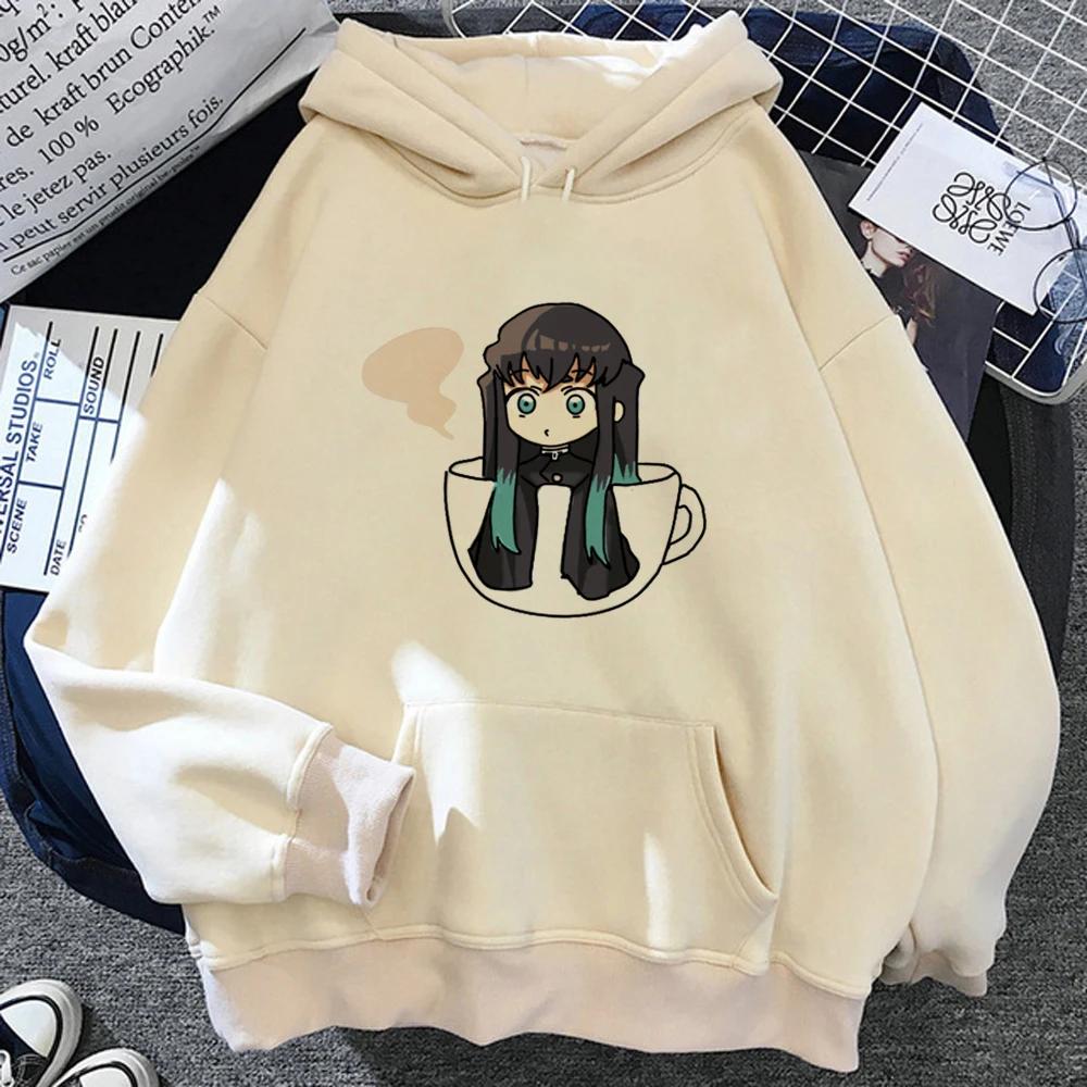Muichiro Tokito Printed Graphic Demon Slayer Anime Pattern Men's Sweatshirt and Chandal Men's Harajuku Casual Hoodie