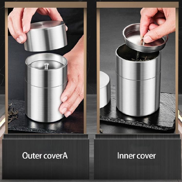 Stainless Steel Coffee Bean Canister With Leak Proof Seal For Storing Teas Nut Spices Camping Hiking Kitchen Essential