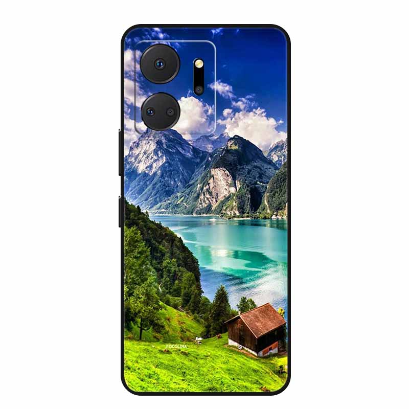 Handyhülle Für Honor X7a Rückseite Hülle X 7 a Coque Stoßfest Schwarzes Silikon Weiche Funda Für Honor Play 7T 7 T Hülle Play7T Capa