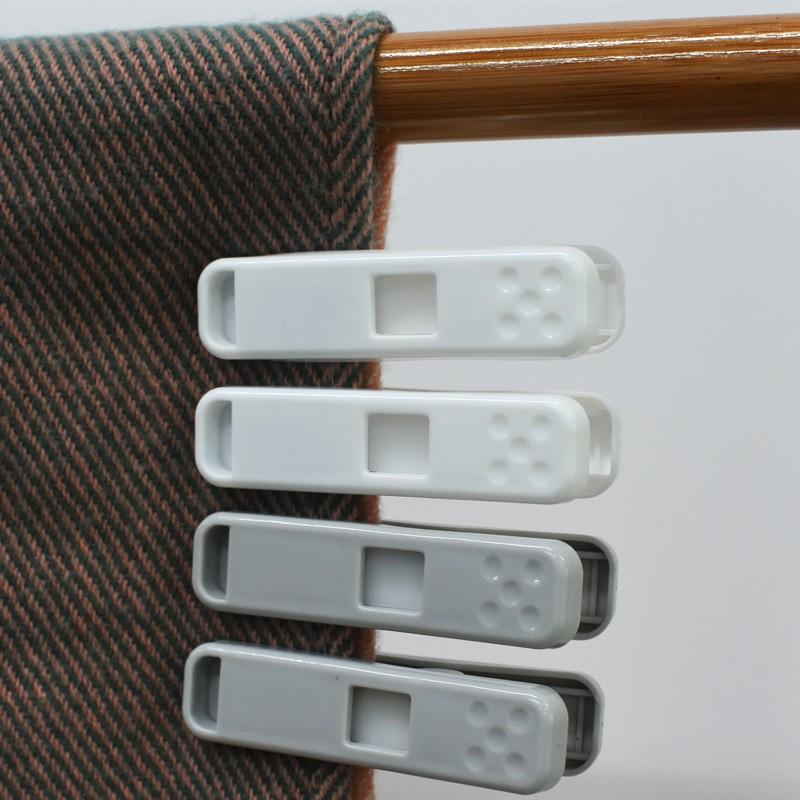 

Прищепки для сушки одежды и носков Пластиковые ветрозащитные прищепки Прищепки для сушки одежды Бесследные прищепки Бытовые фиксирующие прищепки для сушки Powerful - White 4-piece