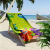 DinoCity Cartoon Print Beach Towel, Large Soft Quick Dry Towel for Beach Camping Swimming