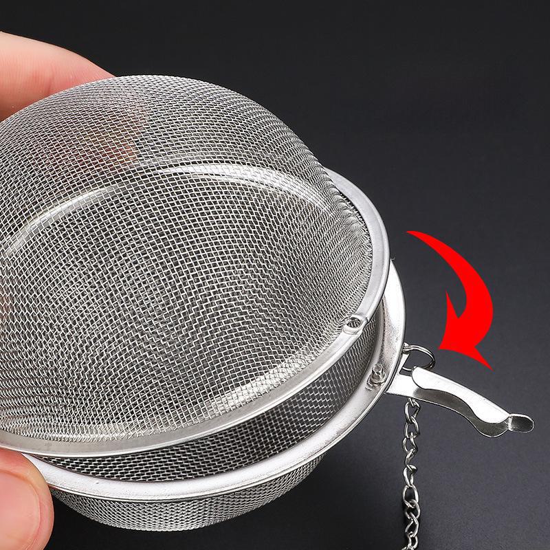 Boule d'assaisonnement et d'infusion de thé en acier inoxydable 304 pour soupes et ragoûts