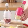 Manual Garlic Chopper Stainless Steel Blades Easy Garlic Mincer Dishwasher Safe Kitchen