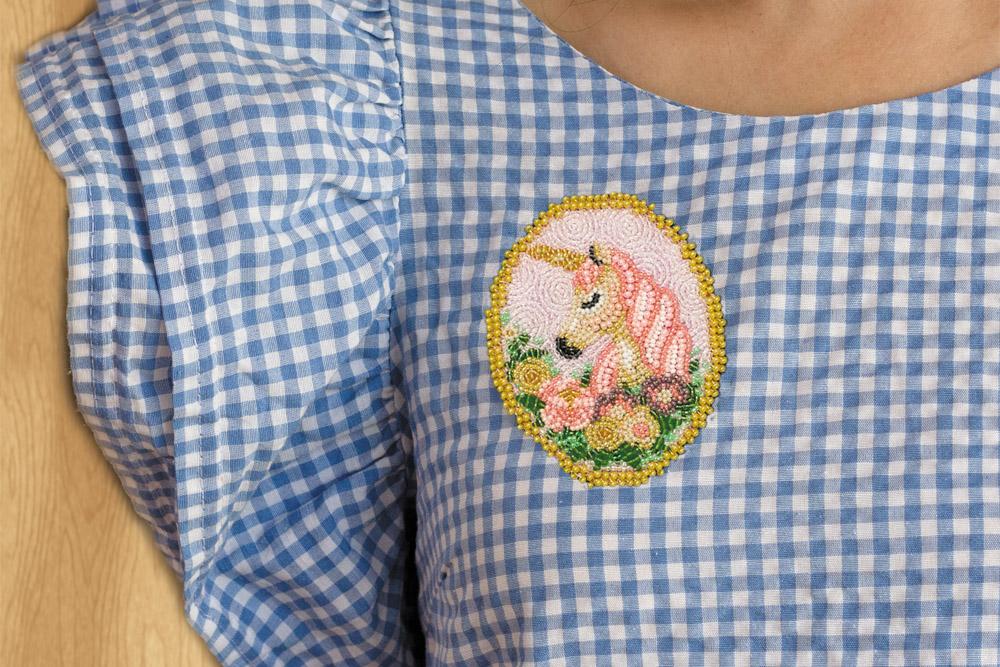 Sett for perlebroderidekorasjoner på naturlig kunstlerret Abris Art Pattern Canvas Animals