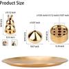 4 In 1 Metal Incense Burner for Yoga Brass Incense Holder Palo Santo Holder Sage Holder Incense Tray Ash Catcher Home Decor 7