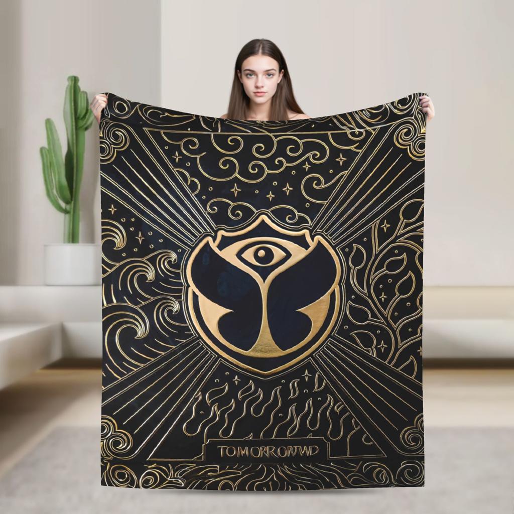 Tomorrowlands Blankets Coral Fleece Plush Winter Multi-function Warm Throw Blanket for Sofa Office Bedding Throws