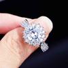 Sparkling Micro Pave Zirconia Ring Women Fashion Wedding Band Jewelry Accessories