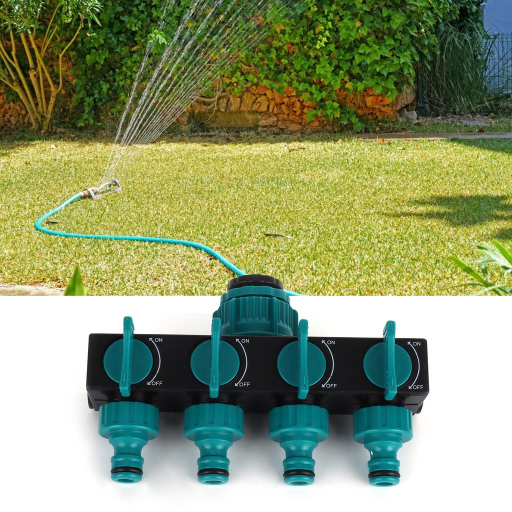 4 Way Hose Splitter Water Tap Hose Connectors Distributor For Garden Agricultural Irrigation Tool
