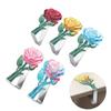 Metal Tablecloth Clips with Elegant Rose Pattern Home Dining Accessories Stainless Steel Table Cloth Fasteners