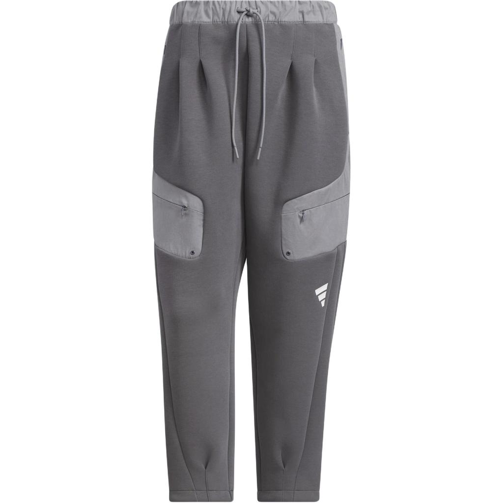 Adidas FW24 FUSTL P KN PT3 Retro Sports Comfortable Versatile Lace-Up Casual Pants Men Pants Dark-Gray Gray JM6180