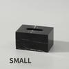 Nordic Natural Marble Tissue Box Square Rectangle Creative Black White Paper Drawer Paper Box Home Hotel Model Room Ornaments