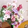 Beautiful Silk  Simulation Jasmine Real Touch Fake Flower  Office Desktop Decoration