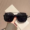 New Vintage Oversized Square Sunglasses Fashion Men Women Shades Eyewear Trendy Ins Popular Brand Design Glasses UV400 Sun Glass