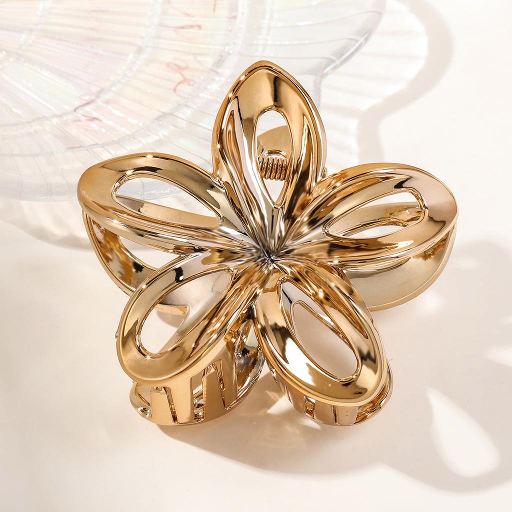 Transparent Flower Hair Claw Clips Women Crab Hair Clip Floral Hair Claws Ponytail Holder Hair Clips Hairpin Barrette Headwear