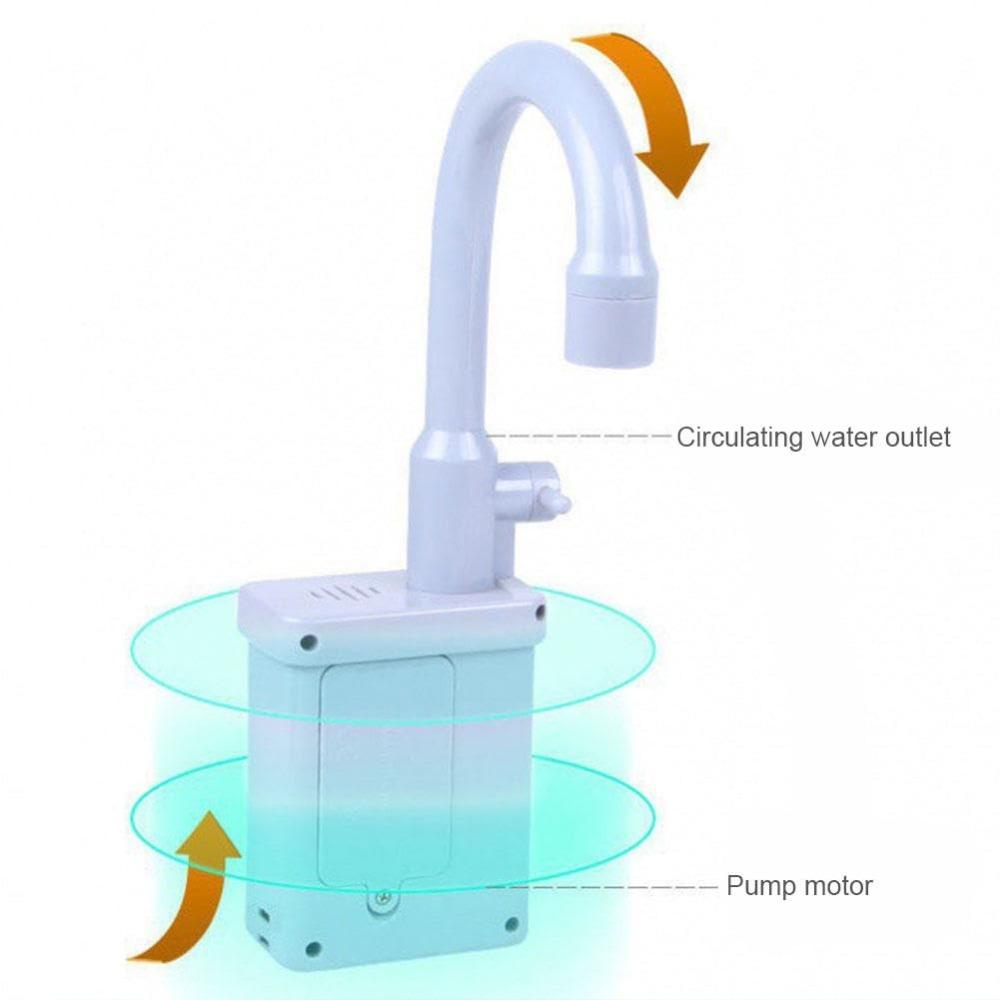 Rotatable Kitchen Faucet Replacement Toy Simulation Plastic Kitchen Sink Toys Faucet With Running Water Faucet Toy