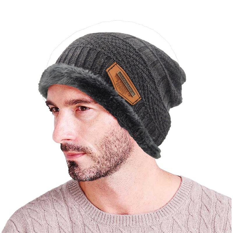 Autumn and winter men's and women's knitted hats, piled and thickened ear protection wool hats, good price