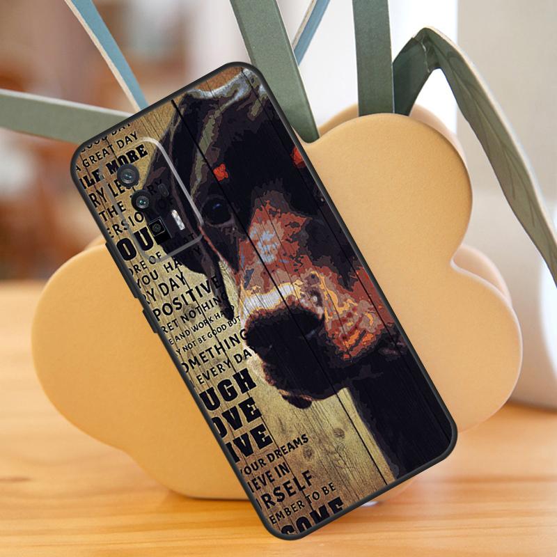 Doberman Dog Case For Xiaomi 14 13 Ultra 11T 12T 13T Pro 12 Lite POCO F6 F5 X6 M6 Pro X5 X3 F3 M5s Cover