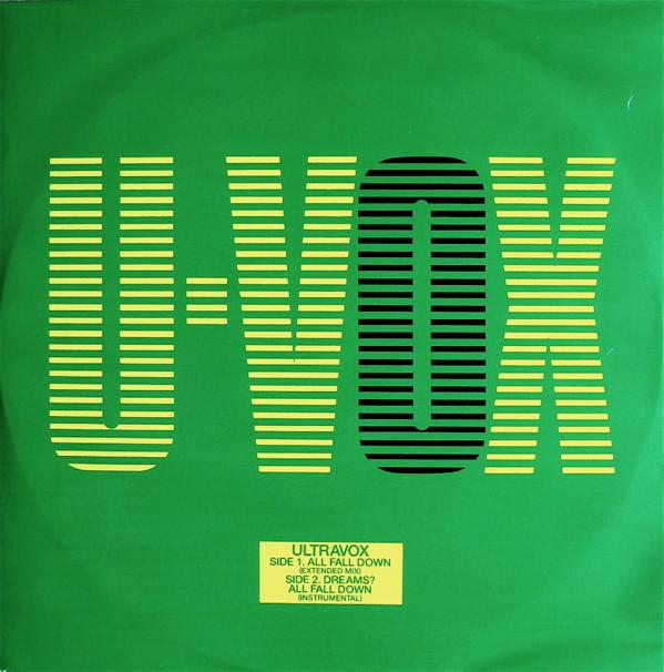 Виниловая пластинка ULTRAVOX  All Fall Down UVX5 Chrysalis 1986 UK Танцевальная Электроника Б/у