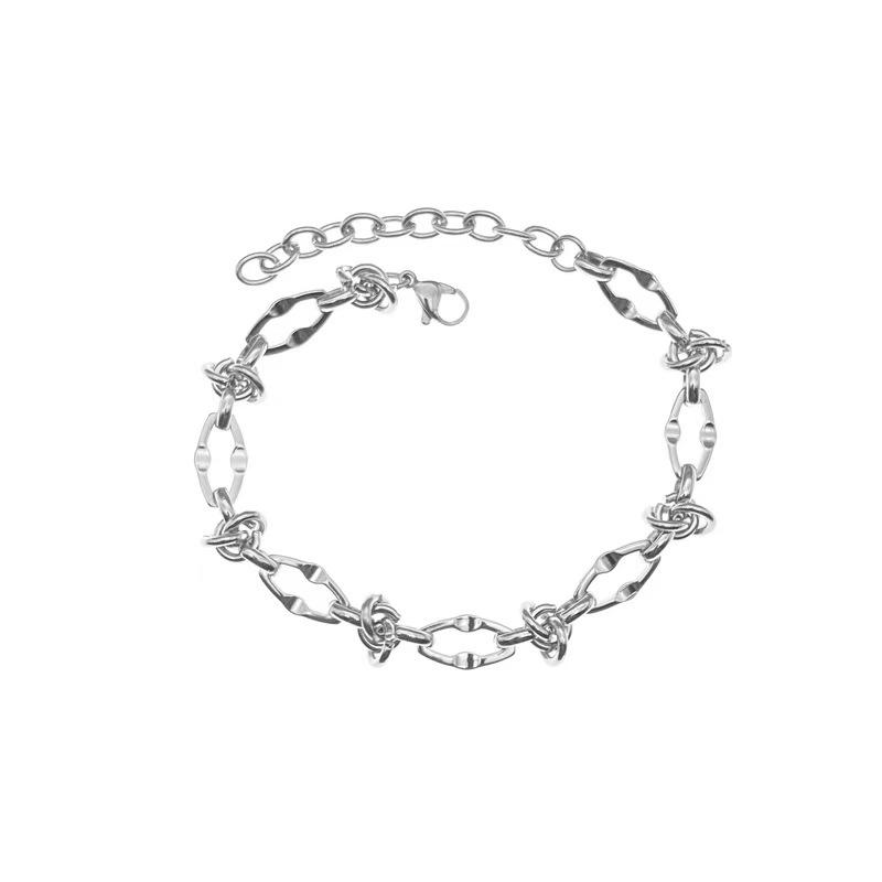 

Браслет из титановой стали Thorn для мужчин и женщин, тренд, европейский и американский хип-хоп стиль, ощущение высокого класса, не выцветающий, универсальный мужской браслет Bracelet18+4CM