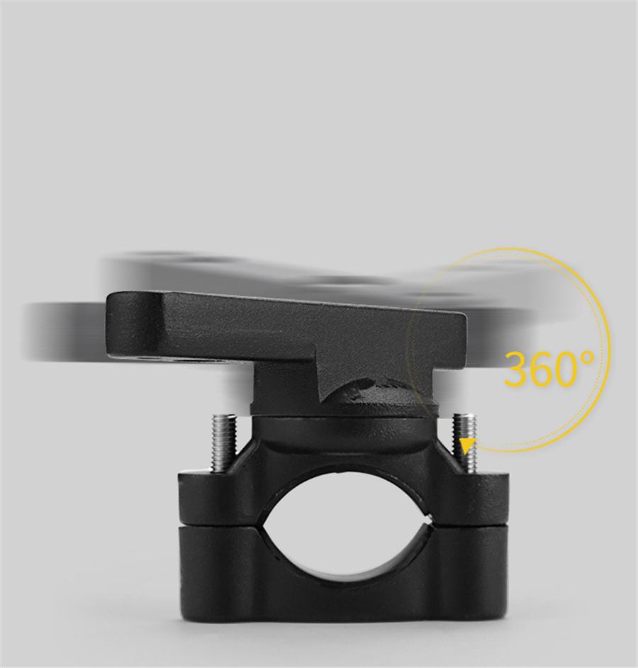 Universal Black Cnc Motorbike Handlebar Fork Mount Headlight Mobile Phone Stand