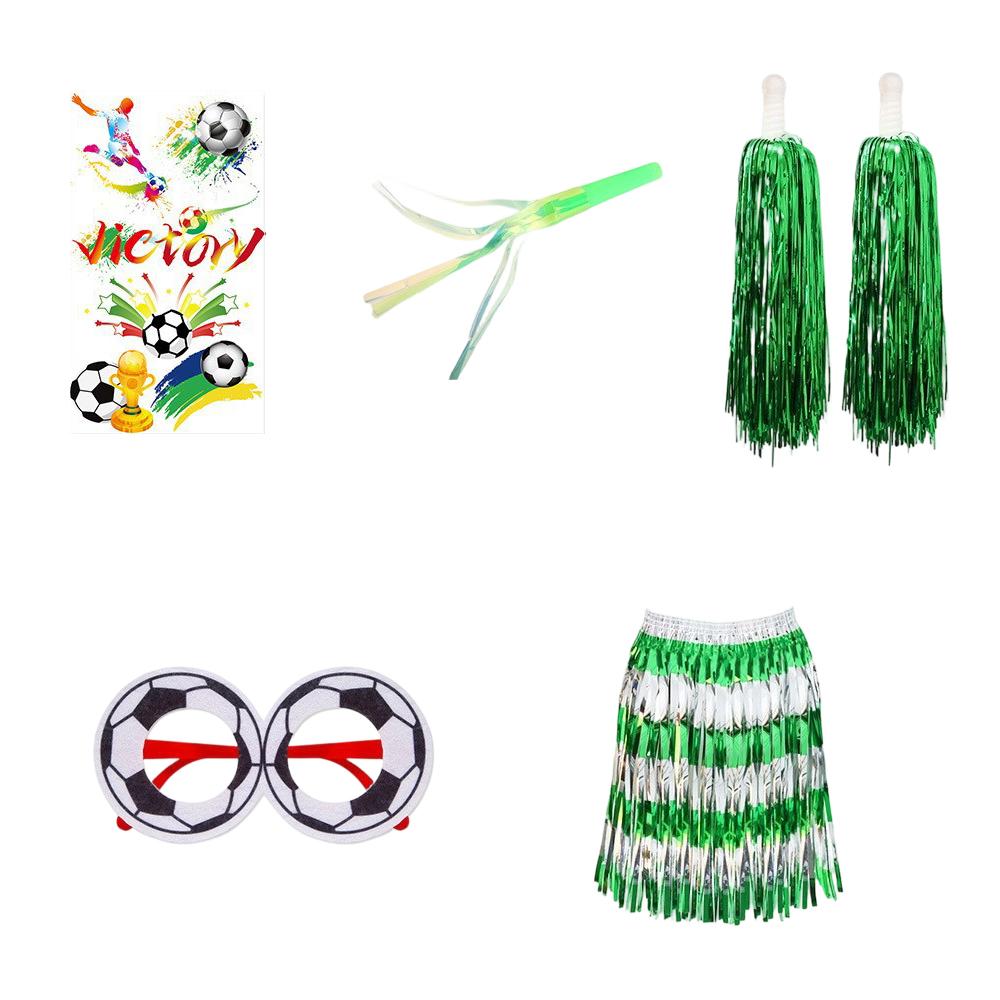 

Fan Set; Hand-held Flag; Rain-sprinkle Dress; Cheerleading Props For Football Matches In USA, Canada And One Size зелёный