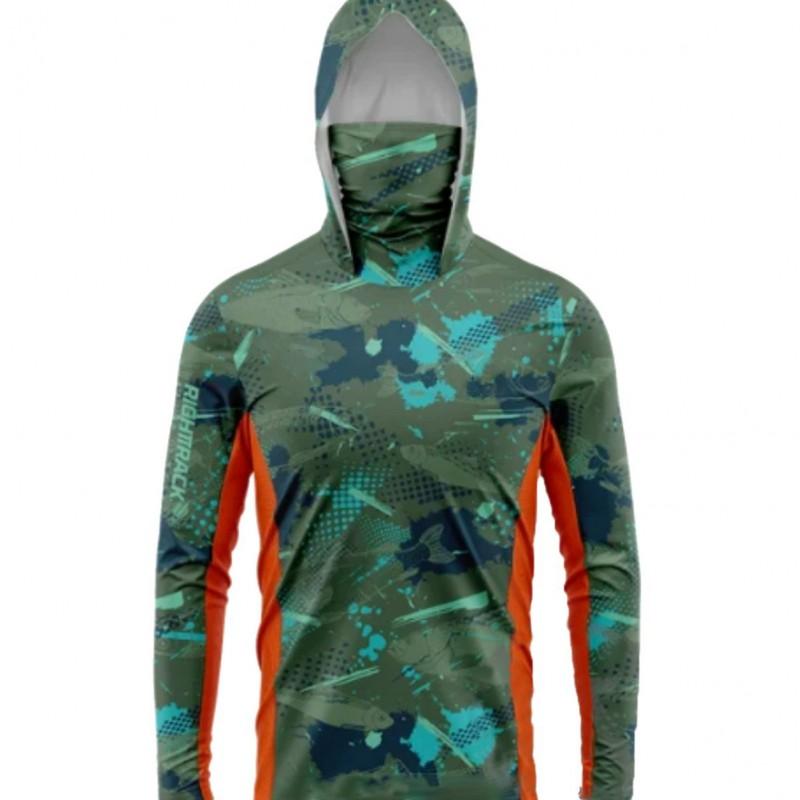 Mens Quick-Dry Long Sleeve Fishing Shirt Cycling Hiking Running Outdoor Sports Breathable UV Protection
