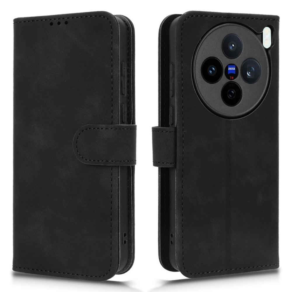For vivo X200s 5G Leather Case Skin Feel Anti Drop Wallet Flip Phone Cover