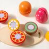 Simulação Cozinha Fingir Brinquedo De Madeira Jogo Clássico Montessori Brinquedo Educativo Para Crianças Presente Para Crianças Conjunto De Corte De Frutas E Vegetais