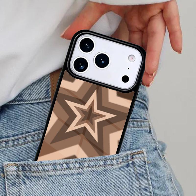 Latte Love Braunes Herz Ästhetische Handyhülle für iPhone 17ProMax 12 13 14 15 16e 17 Pro Max Plus Air Cover
