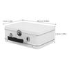 Metal Tin Storage Box Vintage Tinplate Keepsake Case Lock Handle for Candy Cookies Tea Money Jewelry Wedding Party Home Decor