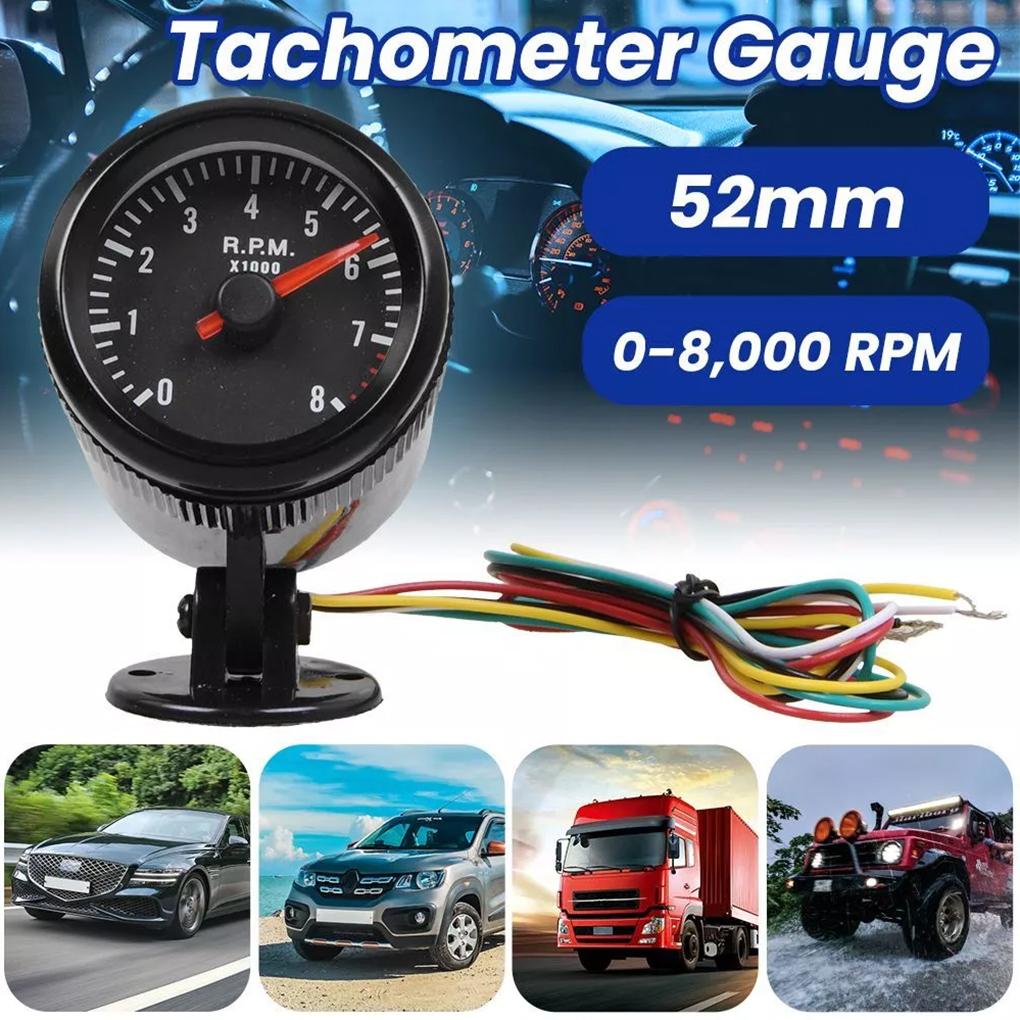 LED Tachometer Gauge Meter Car Shift Light RPM Gauge Car Tachometer Gauge Tachometer Auto Cylinders