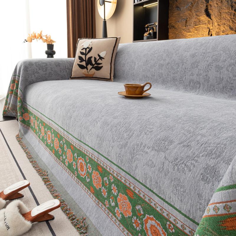 Nordic Style Sofa Towel, Chenille Sofa Cover Cloth Towel, Cushion Cover Towel, All Season Universal All Inclusive Sofa Cover