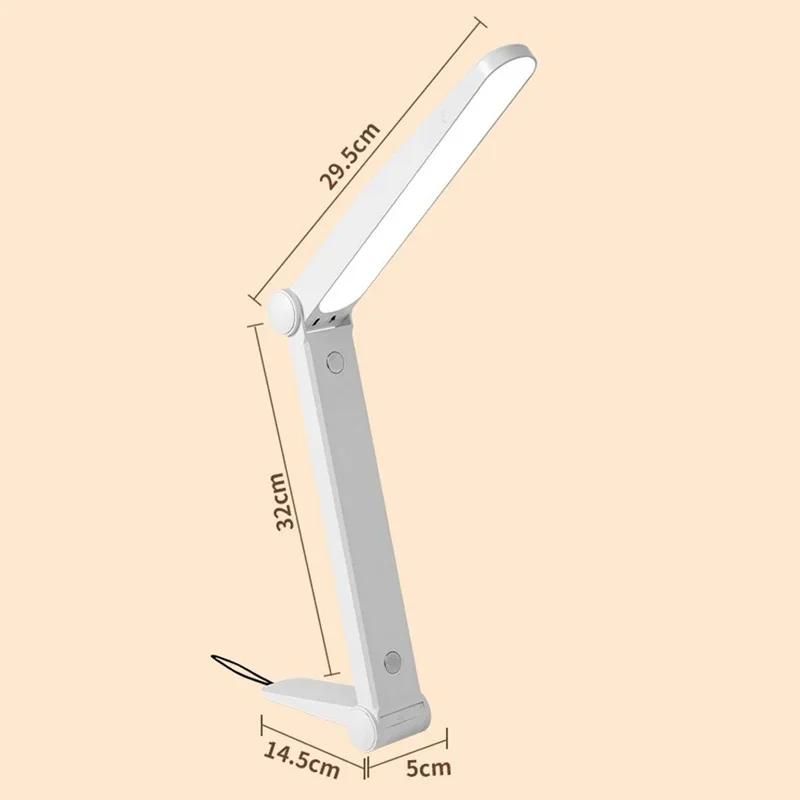 

LED Table Lamp Fixture Stand Lamp Office Rechargeable Touch Stepless Dimming Night Light Cabinet Closet Wardrobe Desk Light