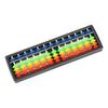 Vibrant 13 Color Counting Frame Educational Abacus For Elementary Students Smooth Sliding Beads Lightweight Portable Math Training Aid