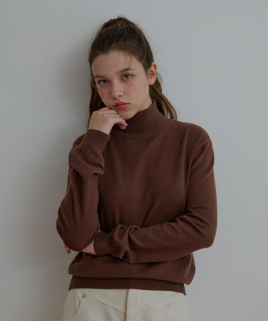 ODER Viscose Turtle Pullover - Brown