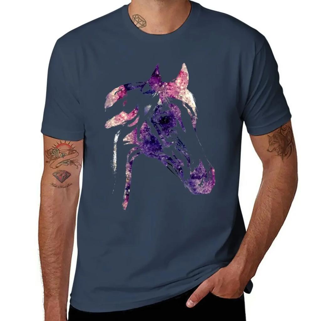 Galaxy Horse T-Shirt Customs Design Your Own Oversized Men T Shirt