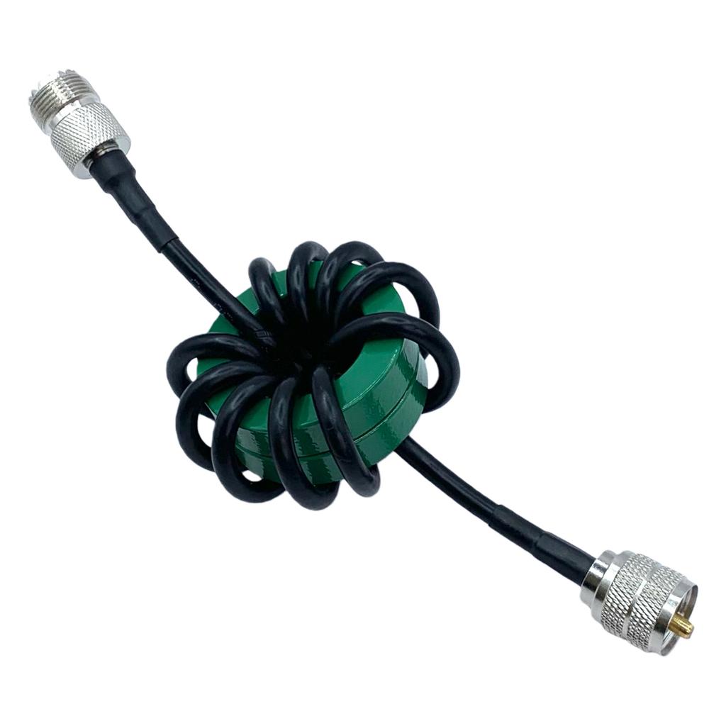 1.8-30 MHz 200W Shortwave Choke Coil HF Choke Balun Magnetic Core for HF Short-wave Radio 1:1 Current Type Balun