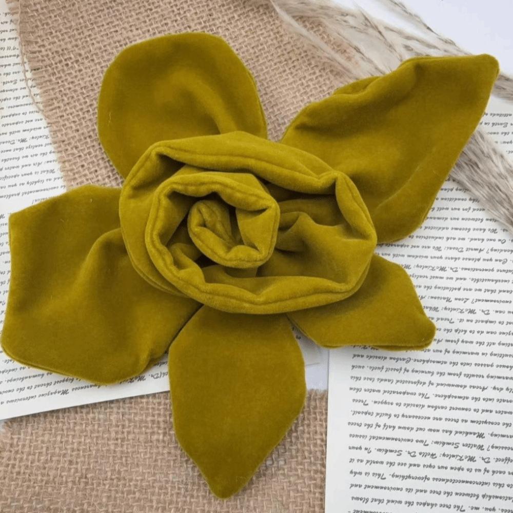 Handmade Cloth Art Corsage Velvet Fabric Fabric Withered Rose Brooch Women's Jewelry Accessories