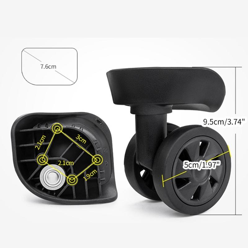 Durable Replacement Luggage Wheels Repair Your Suitcase with Smooth 360° Rotation Parts Accessories