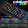 V900 61-Key Mini Mechanical Keyboard, Blue Switch, RGB Lighting, Portable for Gaming