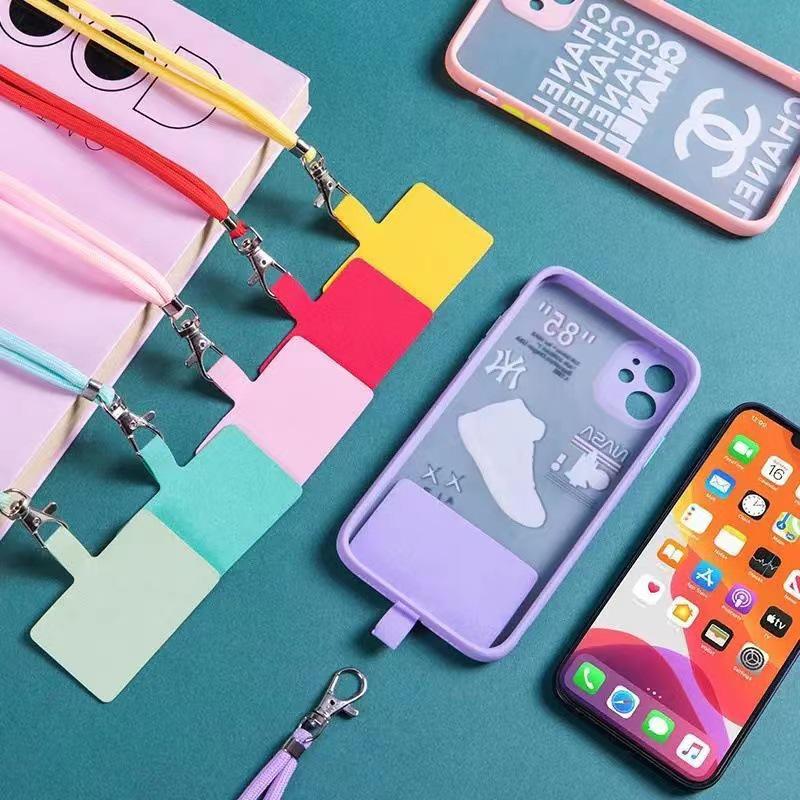 Adjustable Crossbody Mobile Phone Lanyard - Nylon Anti-Lost, Anti-Drop Neck Strap with DIY Gasket