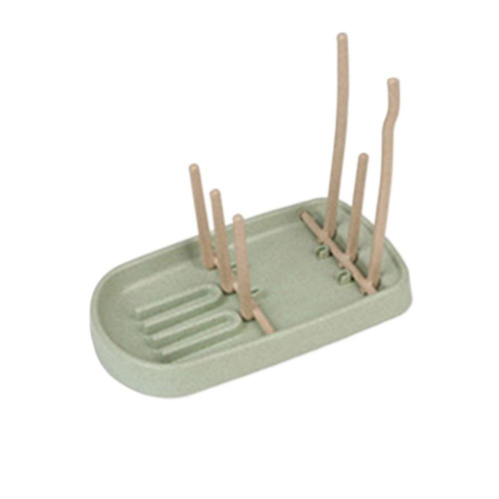 Colorful Baby Feeding Bottle Drain Rack Wheat Straw Feeding Cup Holder  Bottle Accessories