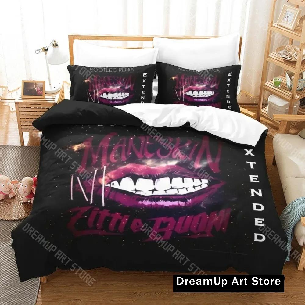3D Print Maneskin Bedding Set Boys Girls Twin Queen King Size Duvet Cover Pillowcase Bed boys Adult Home Textileextile